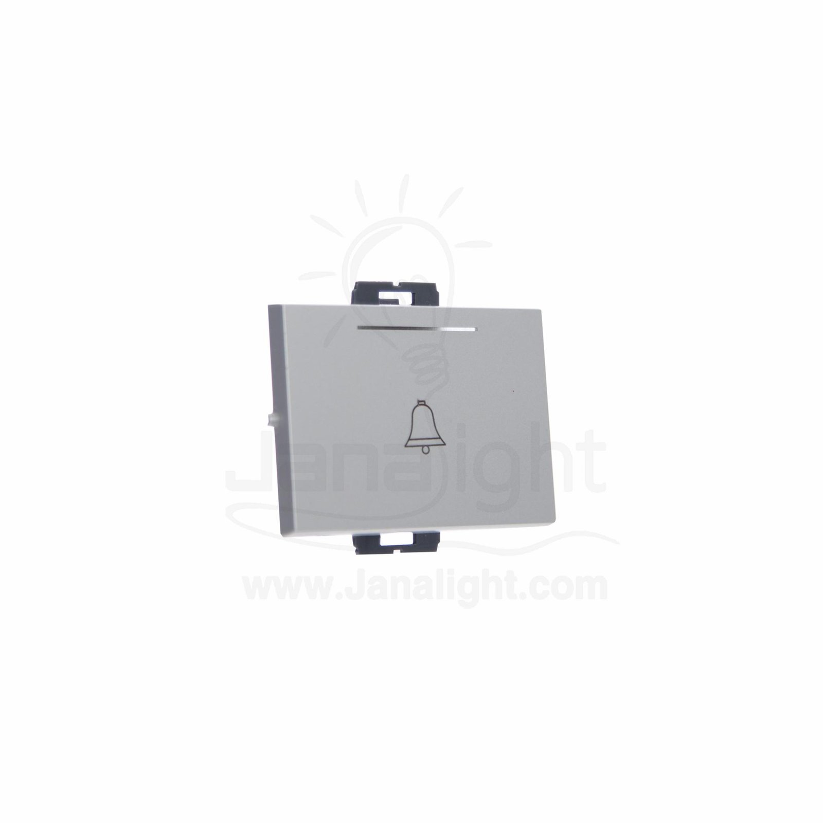 OSA زر جرس عريض فضي osa big bell switch silver